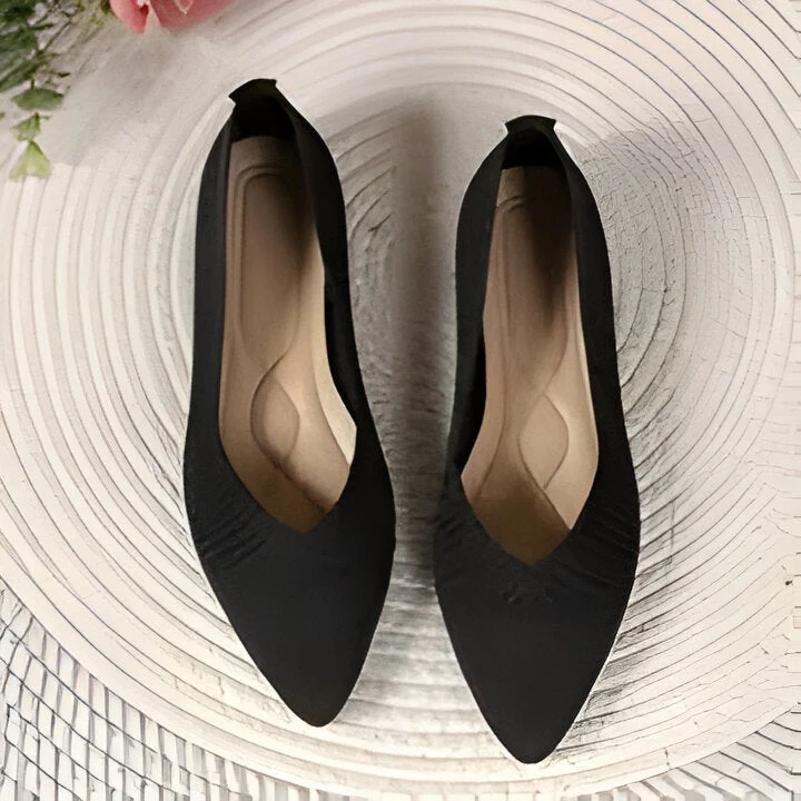 Heidi-Mode | Damen Mode Flache Schuhe, Lässig Pointed Toe Knit Flats - Image 7