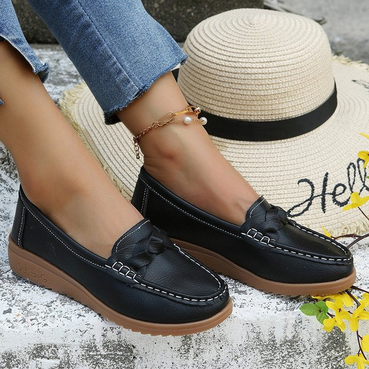 Damen Mokassins mit Stilvoller Schleifenapplikation und Rutschfester Sohle Heidi-Mode - Image 2
