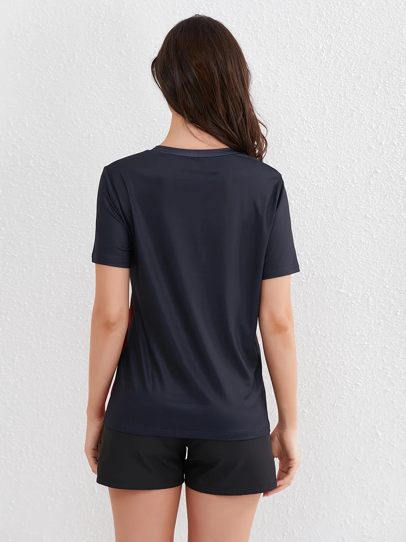 Heidi-Mode | Damen Ombre Sport T-Shirt mit Kurzen Ärmeln - Image 2