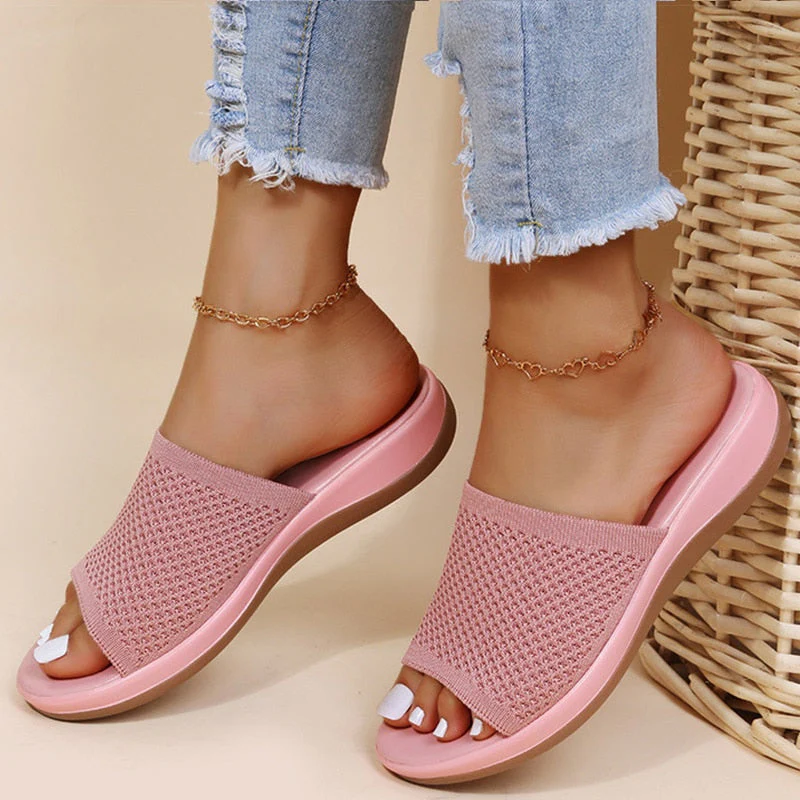 Heidi-Mode | Damen Orthopädische Slipper Bequeme und Atmungsaktive Sommer Damen Slipper