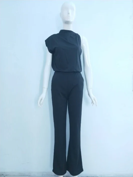 Heidi-Mode | Damen Jumpsuit mit Rundhalsausschnitt, Armellos und Weitem Bein - Image 14
