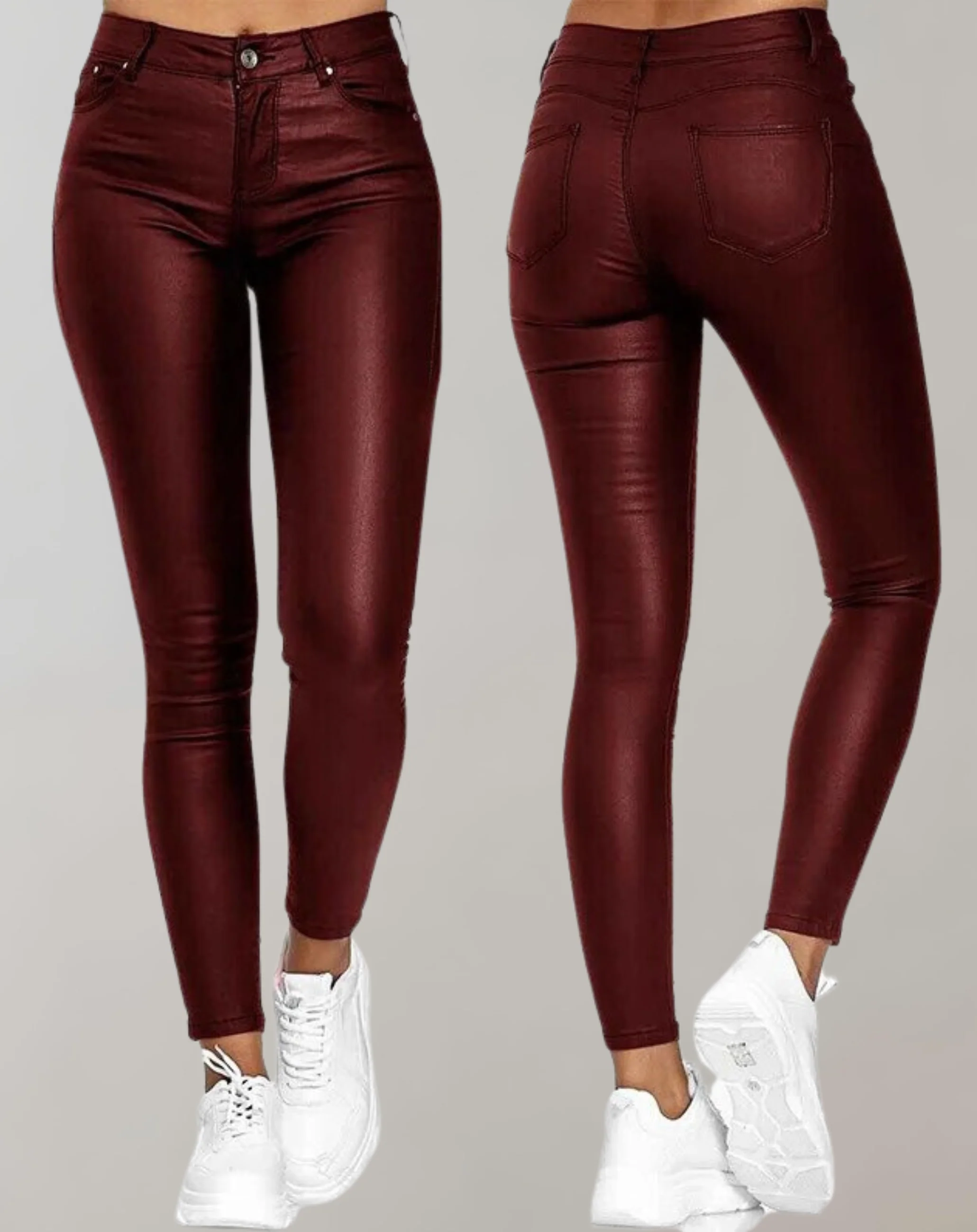 Heidi-Mode | Damen Pu-Lederhose Schwarze - Image 4