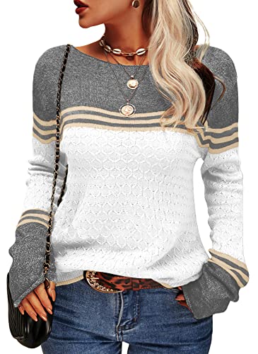 Heidi-Mode | Damen Zwei-Farben Farbblock Pullover - Image 15