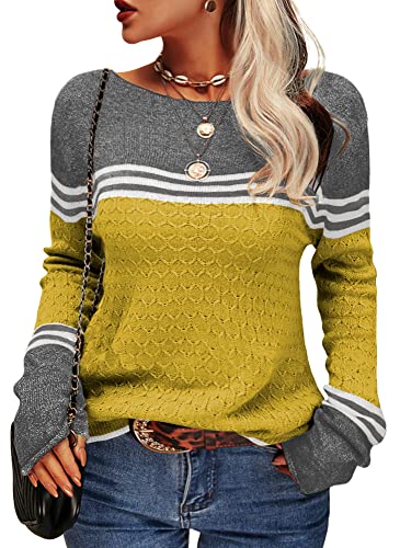 Heidi-Mode | Damen Zwei-Farben Farbblock Pullover - Image 16