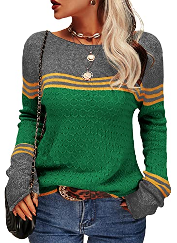 Heidi-Mode | Damen Zwei-Farben Farbblock Pullover - Image 7