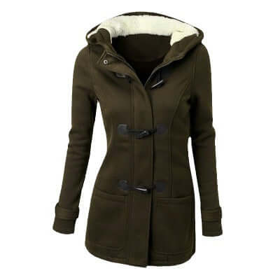 Heidi-Mode | Damen Gemütliche Fleece Kapuzenjacke - Image 3