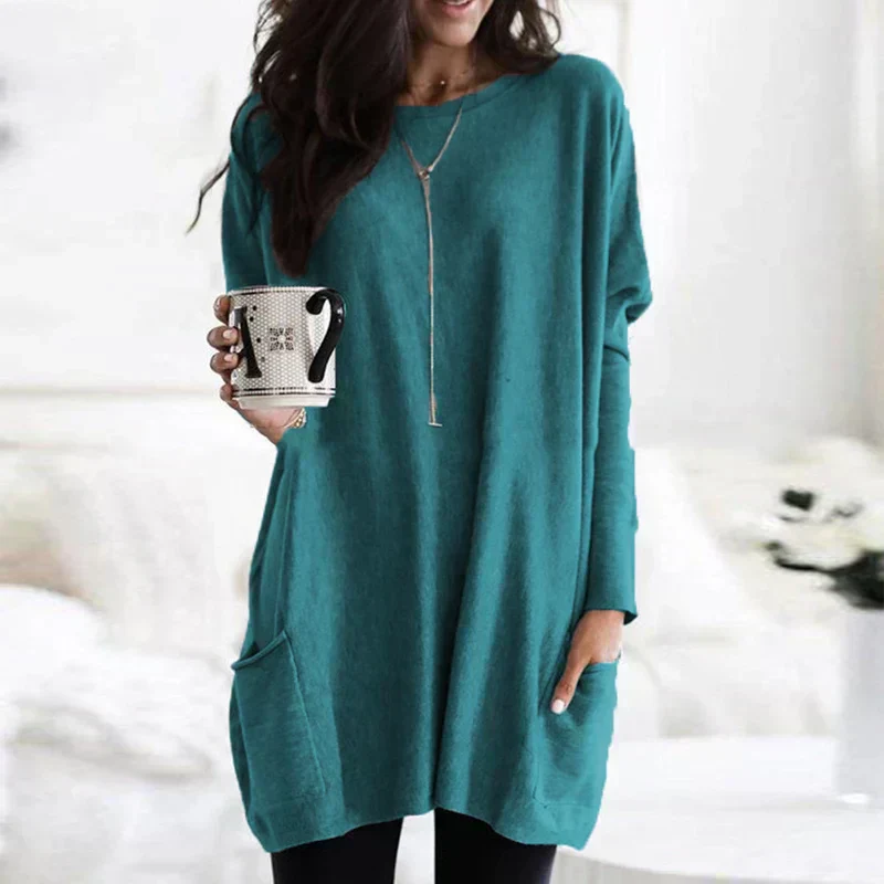 Heidi-Mode | Damen Oversized-Tunika Pullover für Entspannten Komfort - Image 5