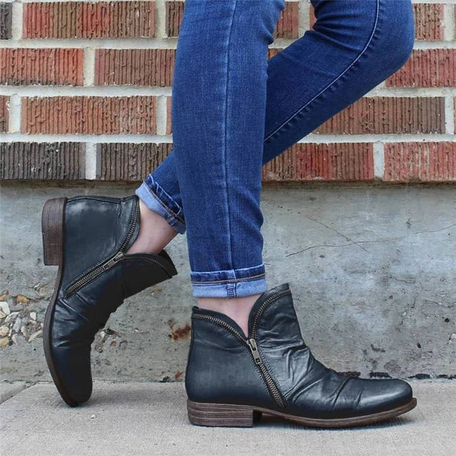 Heidi-Mode | Damen Reißverschluss Stiefeletten - Image 8
