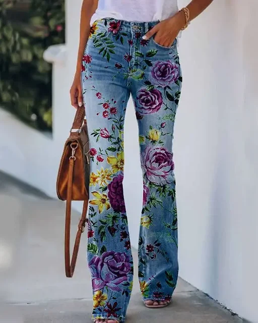 Damen Denim Flared Jeans mit Trendigem Schnitt & Hoher Passform Heidi-Mode - Image 13