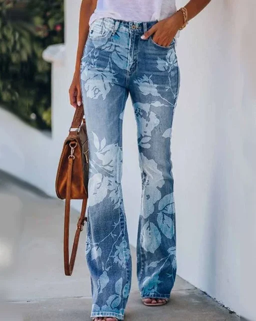 Damen Denim Flared Jeans mit Trendigem Schnitt & Hoher Passform Heidi-Mode - Image 16