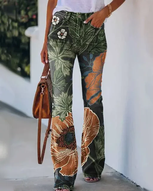 Damen Denim Flared Jeans mit Trendigem Schnitt & Hoher Passform Heidi-Mode - Image 4