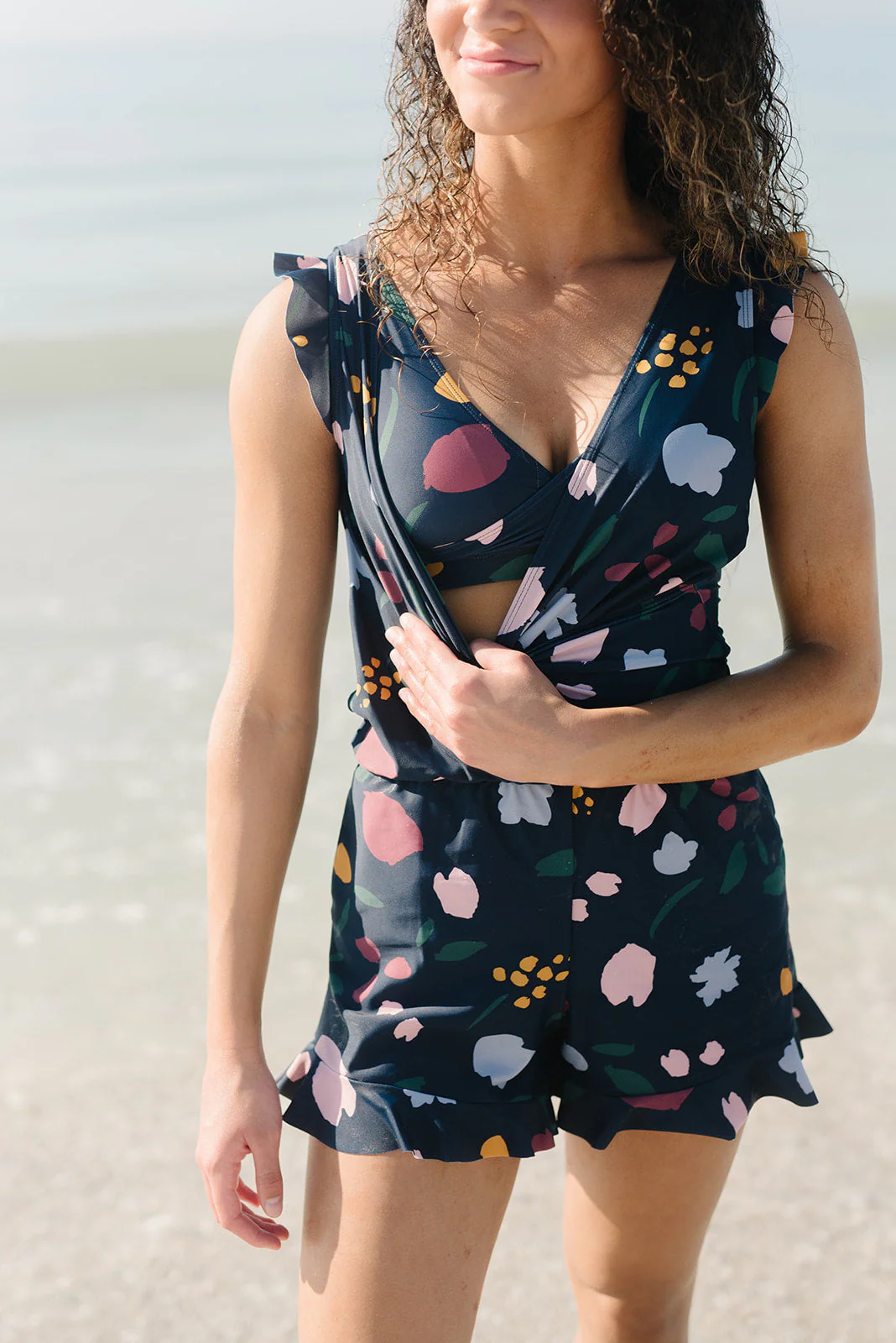 Heidi-Mode | Damen Schwimmbekleidung Swimming Wear Badehose mit Eingebautem Bh - Image 4