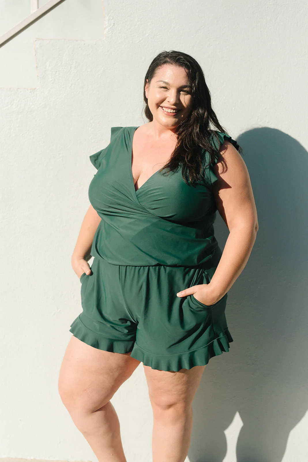 Heidi-Mode | Damen Schwimmbekleidung Swimming Wear Badehose mit Eingebautem Bh - Image 6