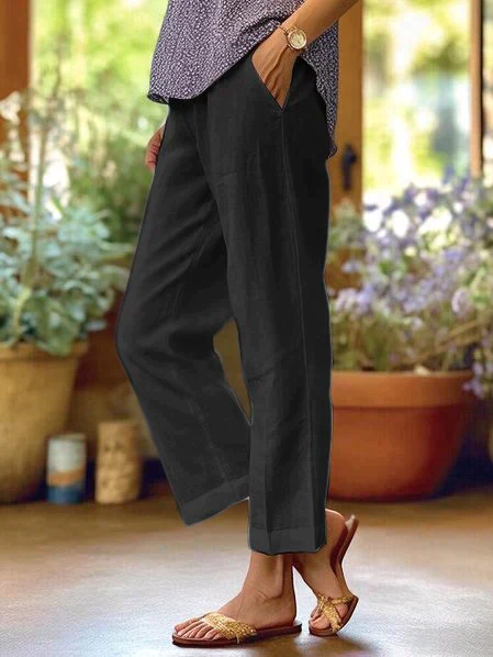 Heidi-Mode | Damen Sommer Leinenhose - Image 2