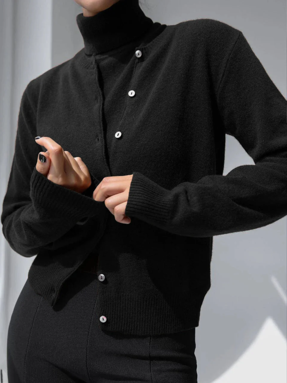 Heidi-Mode | Damen Strick-Cardigan und Rollkragenpullover Set - Image 14