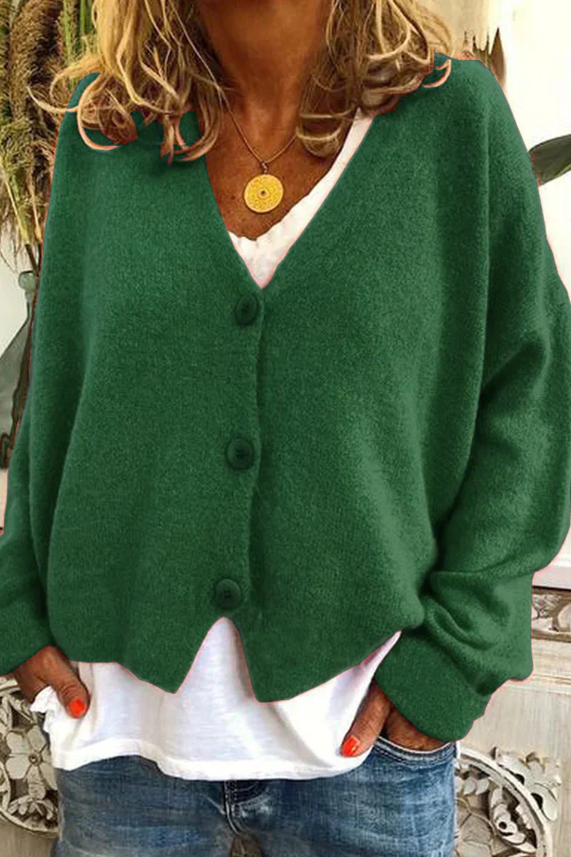 Heidi-Mode | Damen Strickjacke Kurz Rot - Image 13