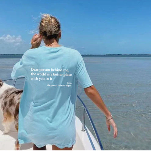 Heidi-Mode | Damen T-Shirt mit Rundhalsausschnitt und Slogan - Image 21