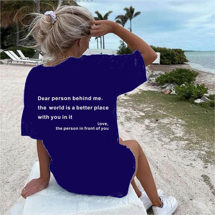 Heidi-Mode | Damen T-Shirt mit Rundhalsausschnitt und Slogan - Image 23