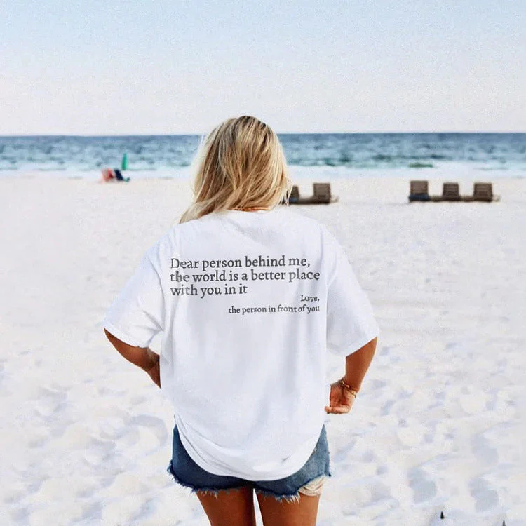 Heidi-Mode | Damen T-Shirt mit Rundhalsausschnitt und Slogan - Image 4