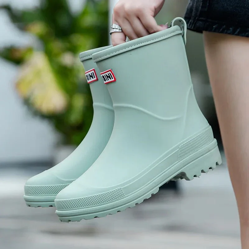Heidi-Mode | Damen Wasserdichte Gummistiefel Boots - Image 7