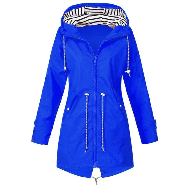 Heidi-Mode | Wasserdichte Lange Jacke - Winddicht & Verstellbare Taille - Image 4