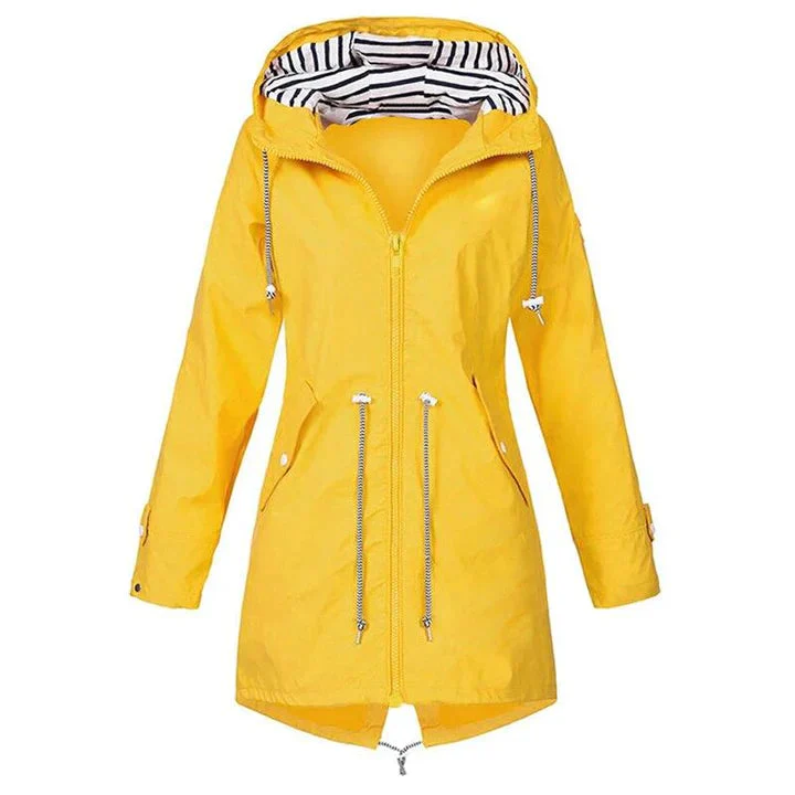 Heidi-Mode | Wasserdichte Lange Jacke - Winddicht & Verstellbare Taille - Image 6