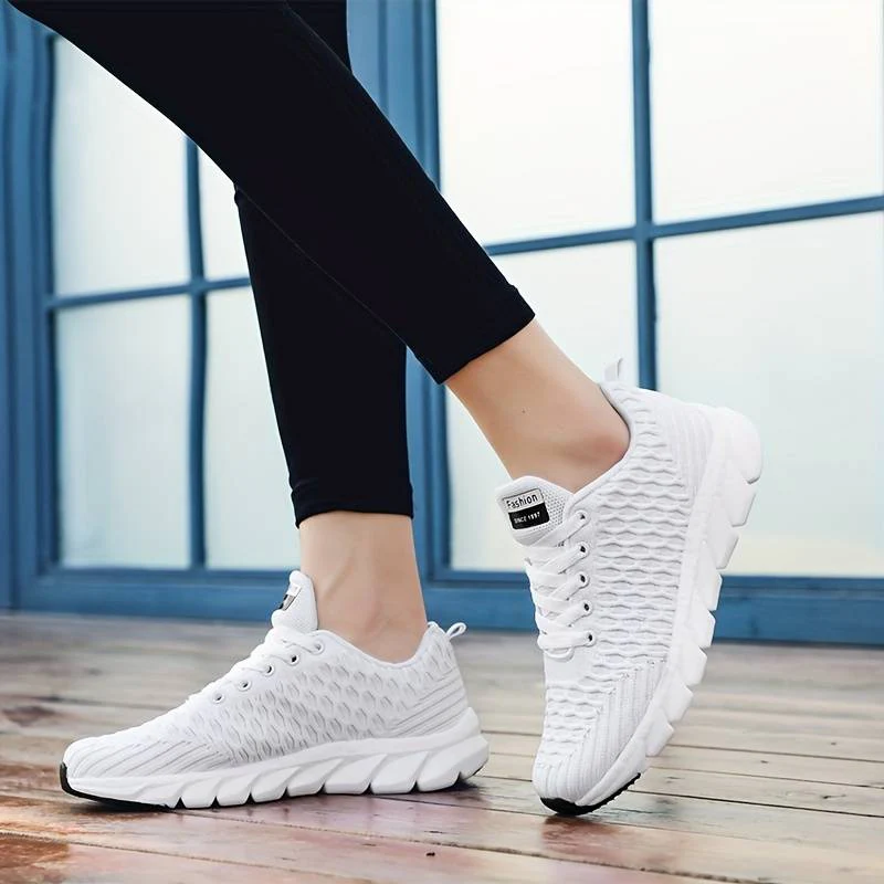 Heidi-Mode | Damen Weiße Sneaker Modisch - Image 5