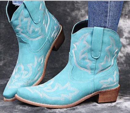 Heidi-Mode | Damen Western Cowboystiefel Braun - Image 4