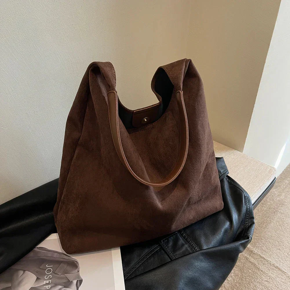 Heidi-Mode | Damen Wildleder Tote Bag Stilvolle Frauentasche - Image 6