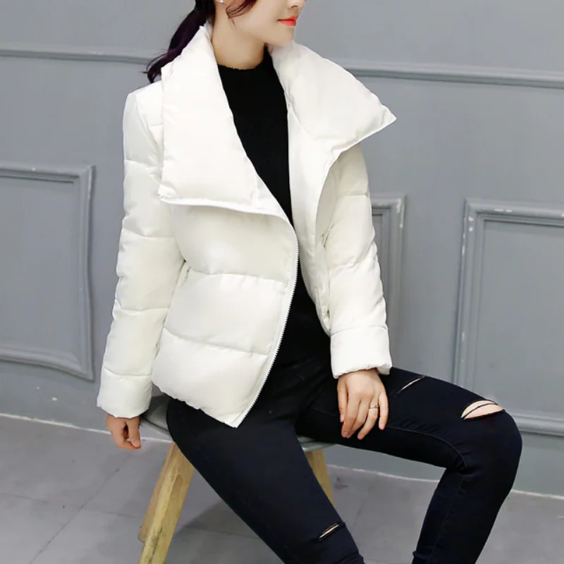 Heidi-Mode | Damen Winterjacke mit Asymmetrischem Kragen - Image 3