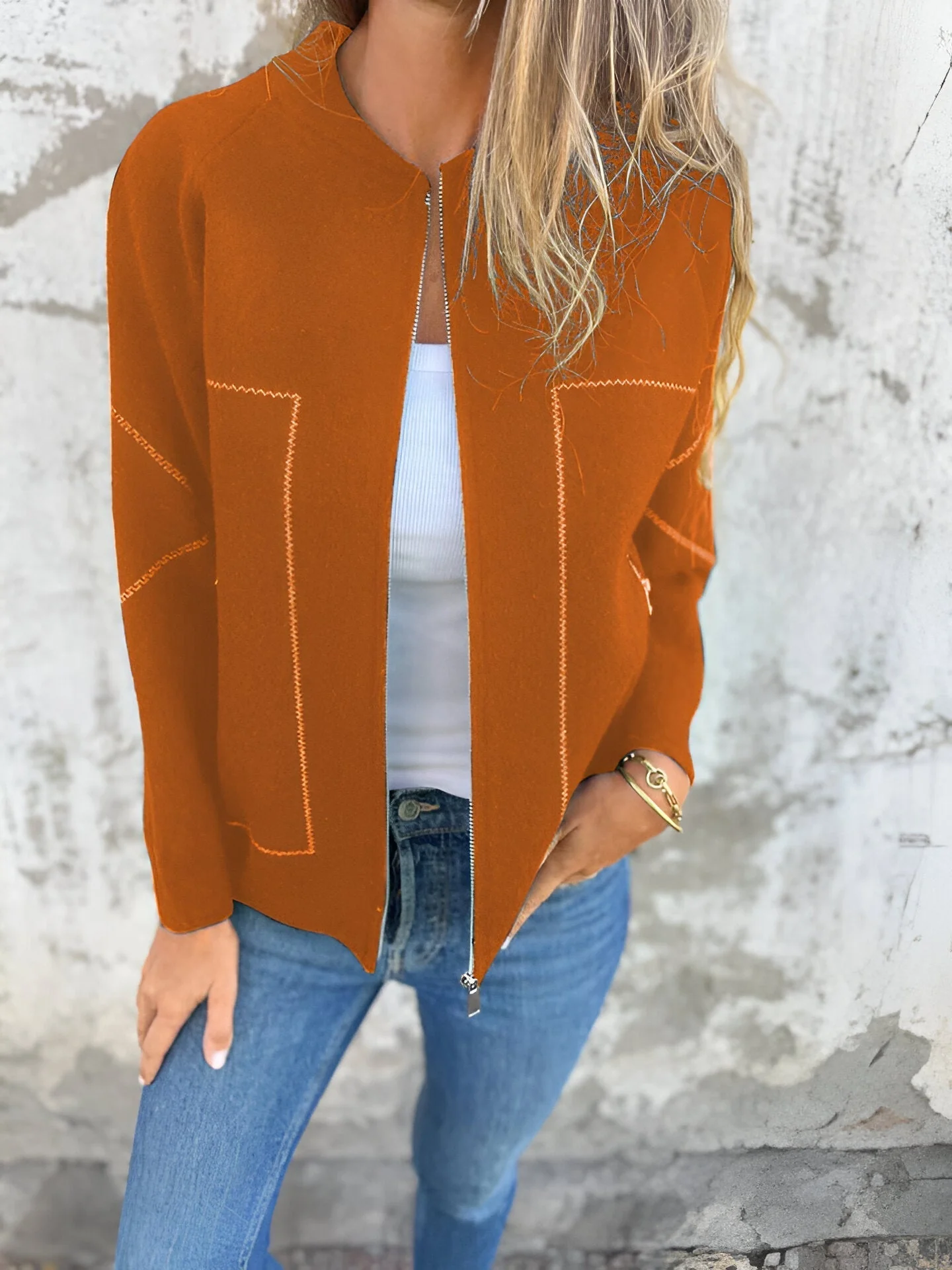 Heidi-Mode | Damen Zip Jacke mit Taschen - Image 10