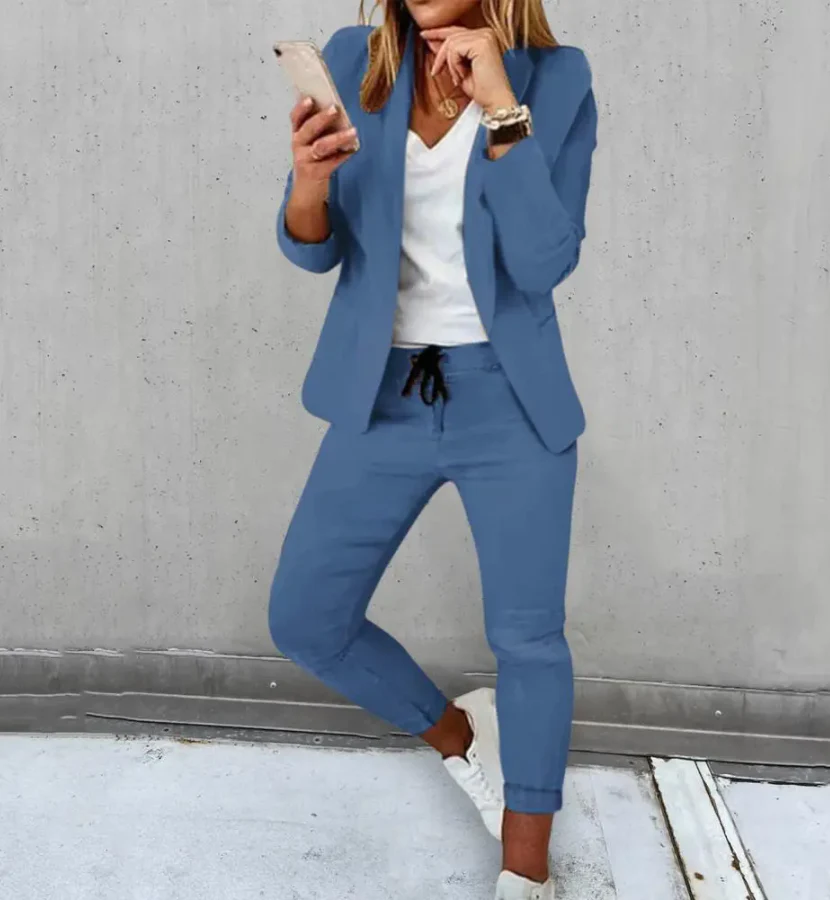 Heidi-Mode | Damenanzug Zweiteiler Hose und Blazer Sommer - Image 6