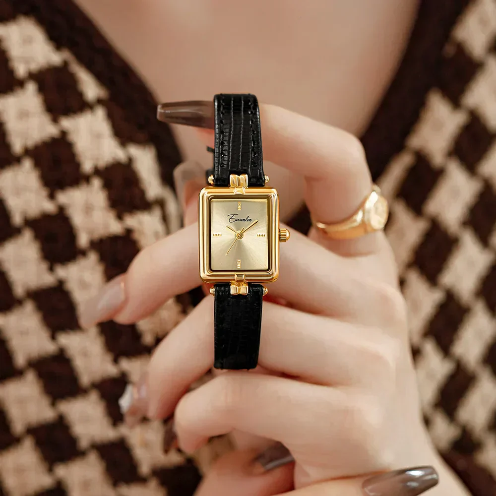 Heidi-Mode | Damenarmbanduhr mit Schlankem Profil und Luxuriösem Lederband