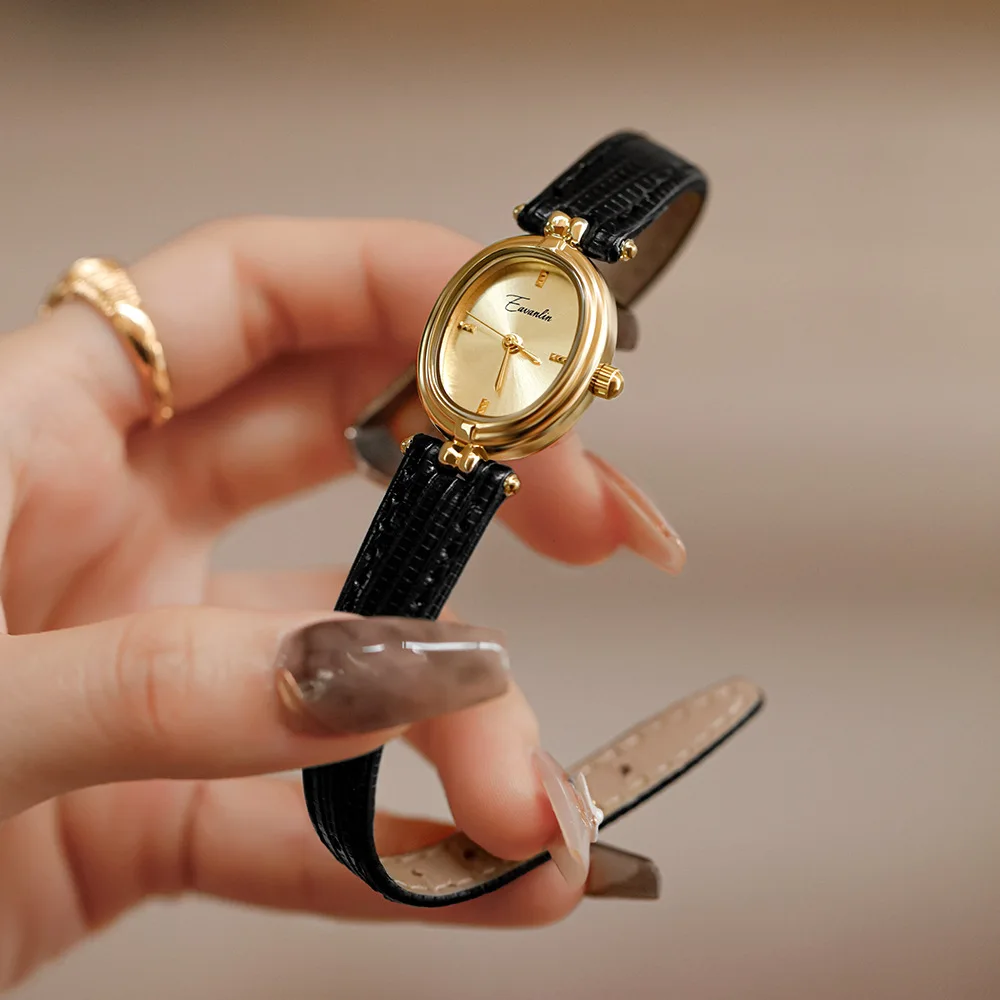 Heidi-Mode | Damenarmbanduhr mit Schlankem Profil und Luxuriösem Lederband - Image 2
