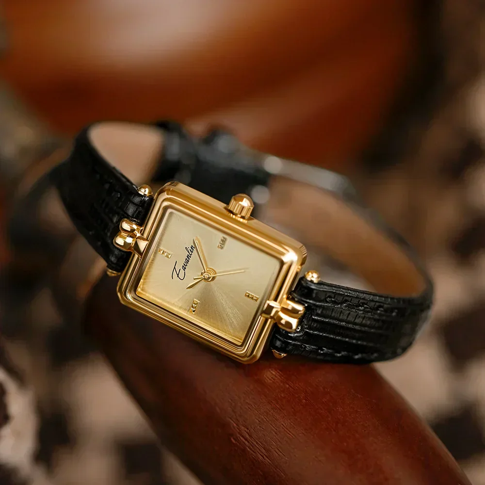 Heidi-Mode | Damenarmbanduhr mit Schlankem Profil und Luxuriösem Lederband - Image 3