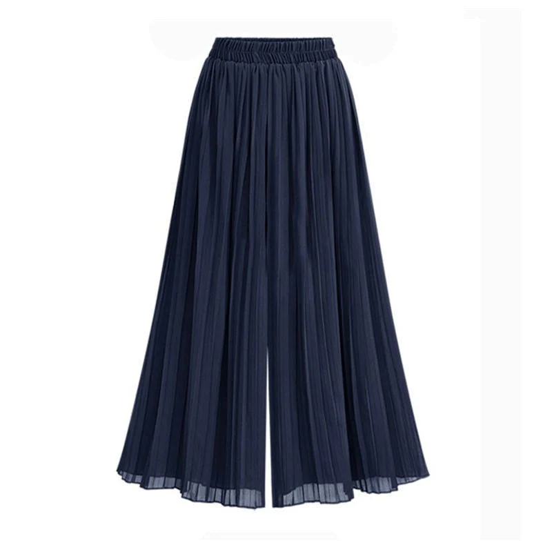Heidi-Mode | Damenhose mit Weitem Bein und Mesh Detail - Image 2