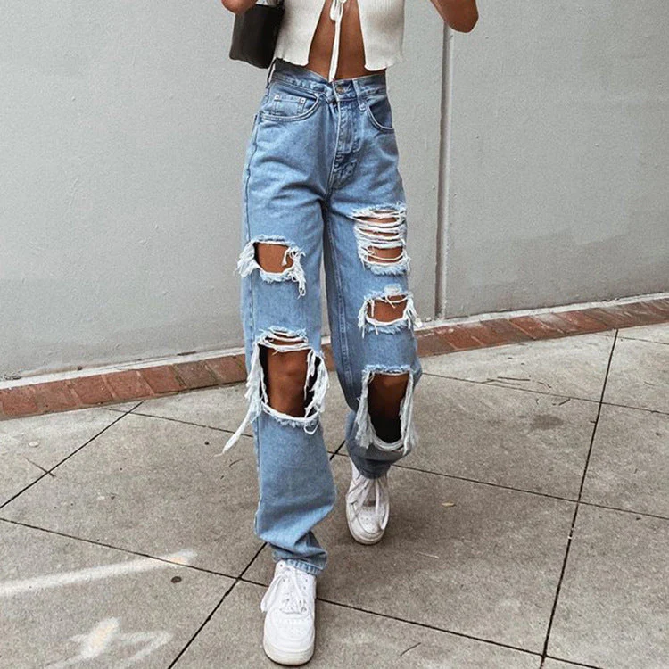 Heidi-Mode | Damenjeans mit Rissen und Washed-Effekt - Image 5