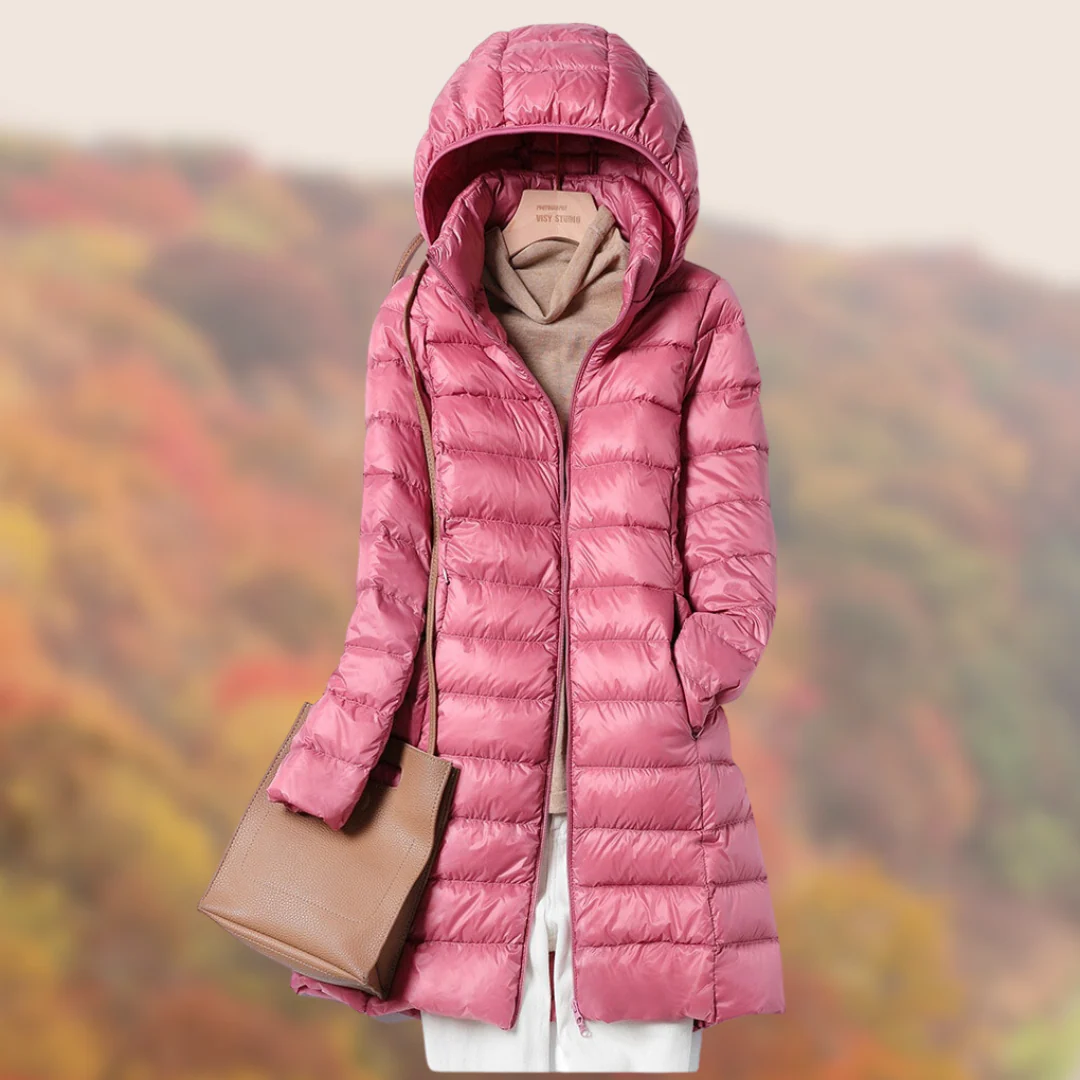 Heidi-Mode | Daunenjacke Ultraleichte Übergangsjacke für Frauen mit Kapuze - Image 4