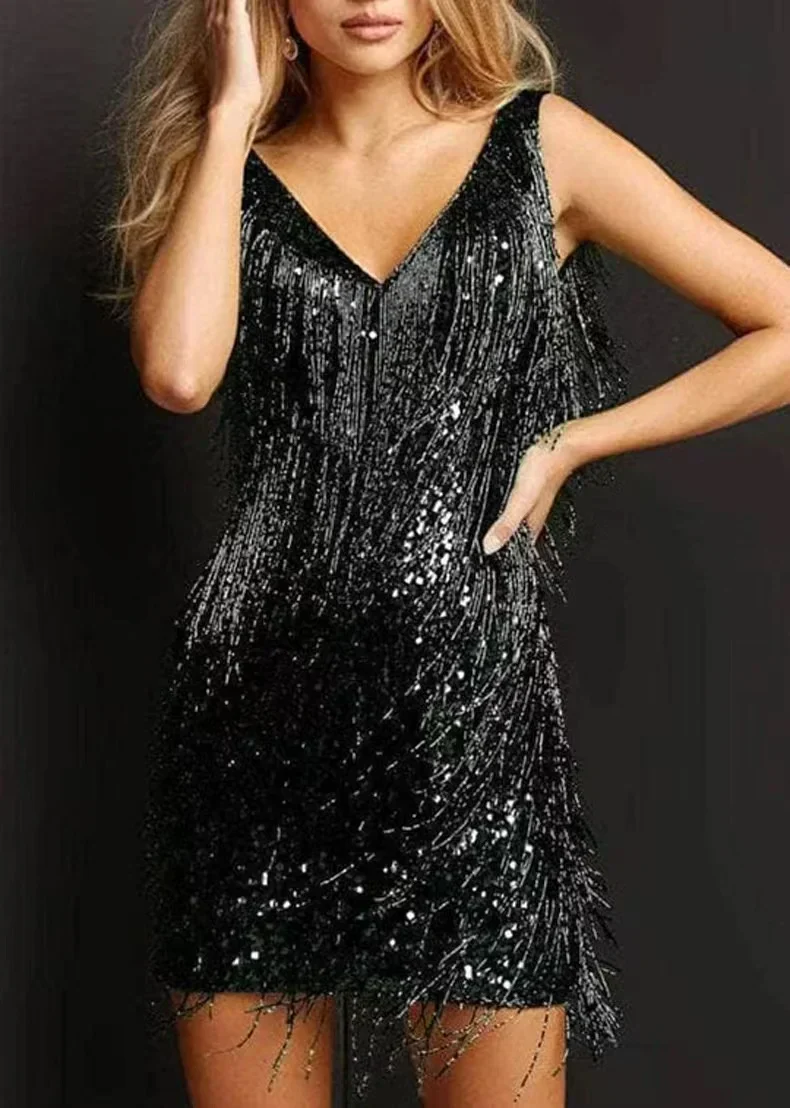 Heidi-Mode | Dazzling Diva Kleid mit Pailletten und Quasten - Image 2