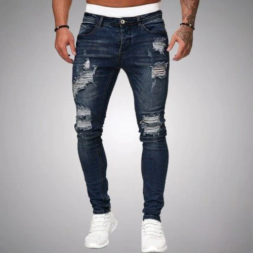 Heidi-Mode | Dehnbare Ripped Jeans für Männer - Image 4