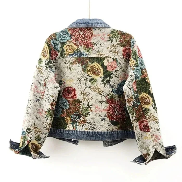 Heidi-Mode | Jeansjacke Damen - Umweltfreundlich 100% Bio-Baumwolle Cropped Design