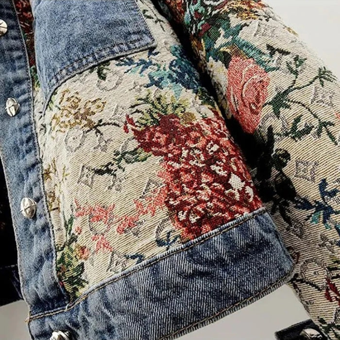 Heidi-Mode | Jeansjacke Damen - Umweltfreundlich 100% Bio-Baumwolle Cropped Design - Image 2