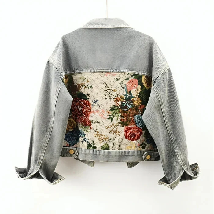 Heidi-Mode | Jeansjacke Damen - Umweltfreundlich 100% Bio-Baumwolle Cropped Design - Image 4