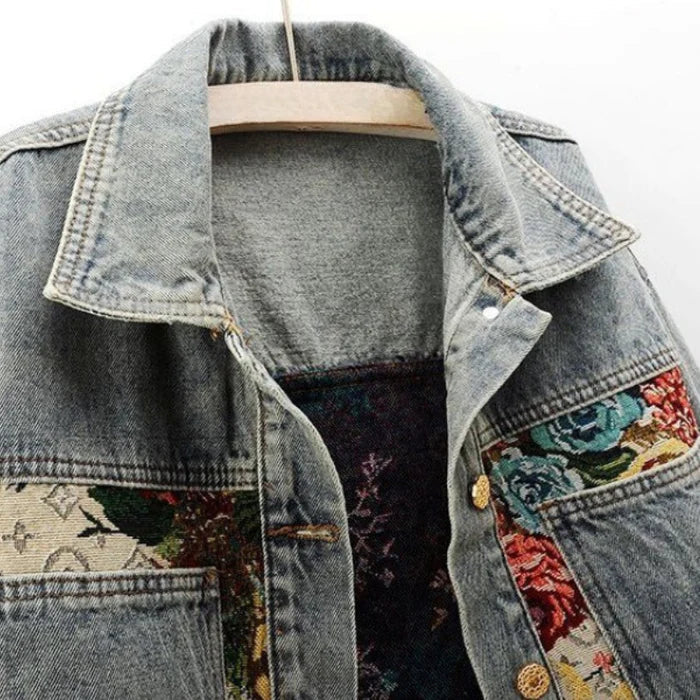Heidi-Mode | Jeansjacke Damen - Umweltfreundlich 100% Bio-Baumwolle Cropped Design - Image 5