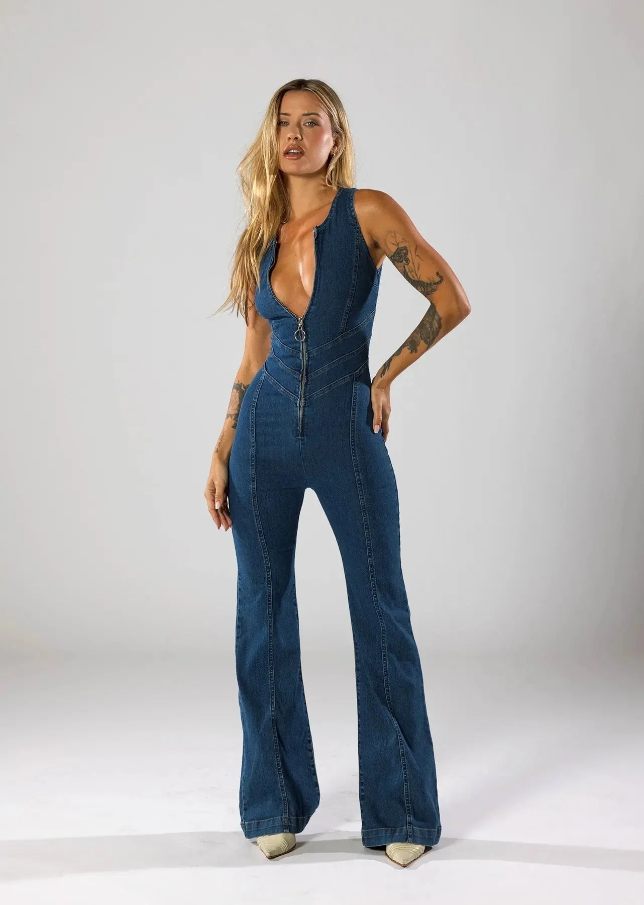 Heidi-Mode | Denim Jumpsuit - Image 3