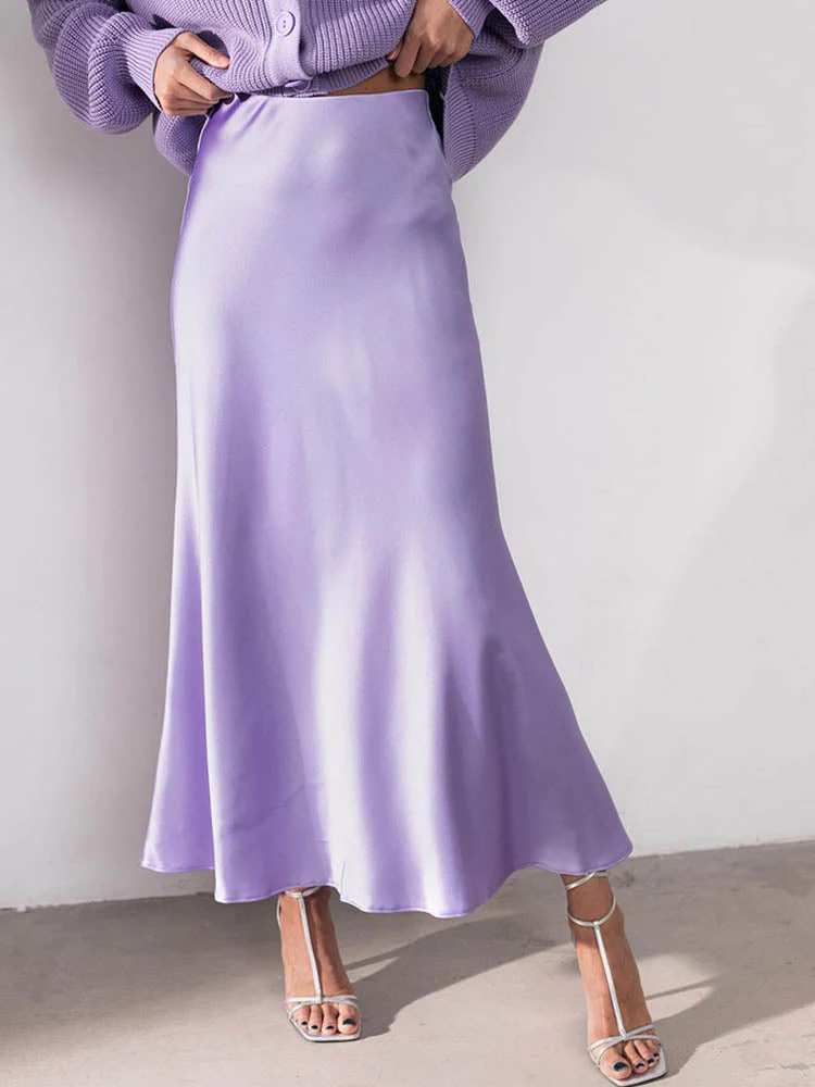 Heidi-Mode | Der Elegante Midirock Aus Satin - Image 4