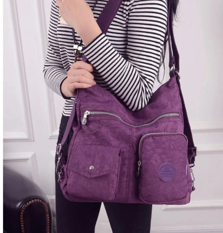 Heidi-Mode | Designer Handtasche Aus Wasserfestem Bylon Stoff mit Großem Fassungsvermögen - Image 8