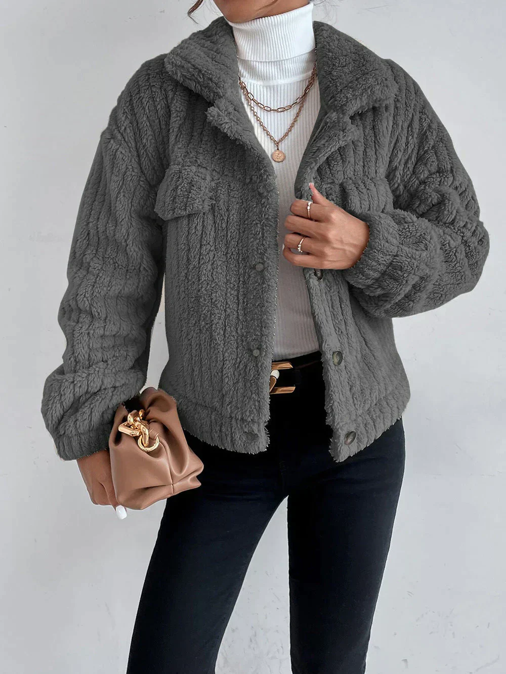 Heidi-Mode | Dicke Plüschjacke für Frauen - Image 12
