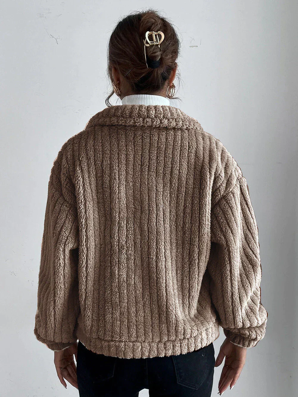 Heidi-Mode | Dicke Plüschjacke für Frauen - Image 3