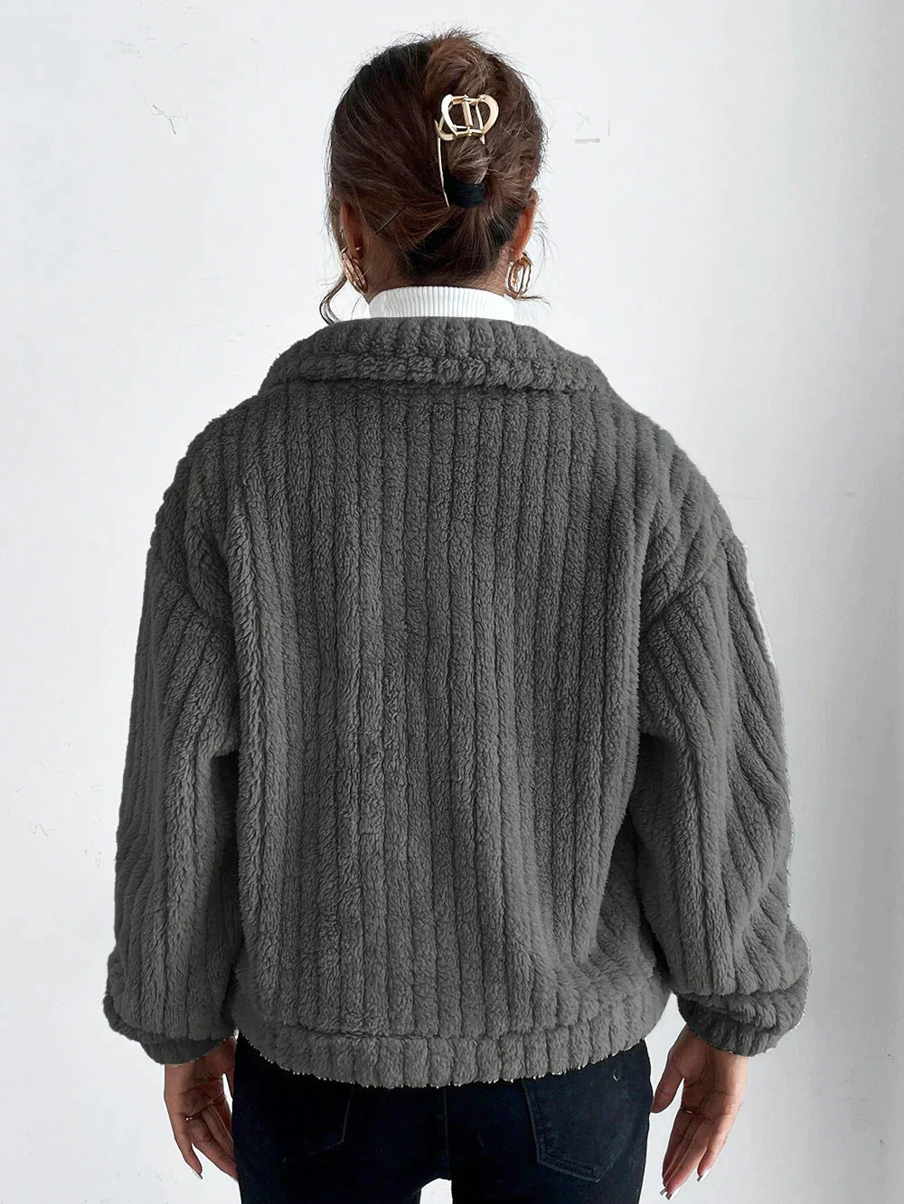 Heidi-Mode | Dicke Plüschjacke für Frauen - Image 7